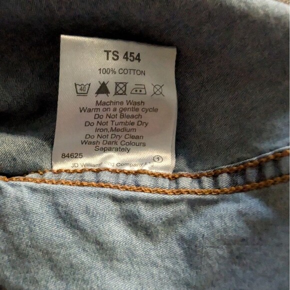 Flintoff by Jacamo 2XL Men's Chambray Shirt - Picture 4 of 4